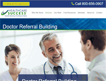 Tablet Screenshot of doctorreferrals.com